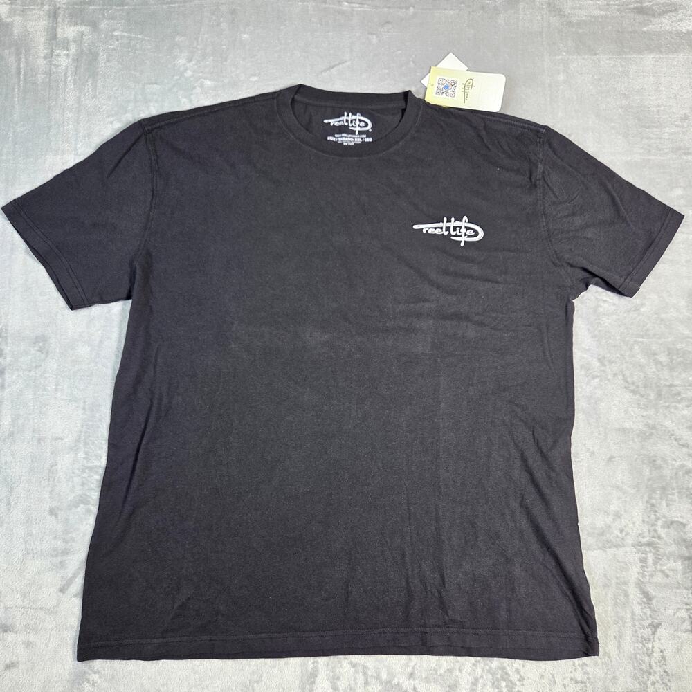 NWT!! Reel Life Mens XXL Grey short sleeved  tee